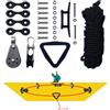 Kit per carrello di ancoraggio per canoa da kayak Sistema di pulegge per