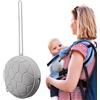 Generico Ciuccio Custodia da viaggio, Custodia porta ciuccio in silicone per bambini, Portapaci con cordino per borsa per pannolini, contenitore per ciuccio per borsa per pannolini con cerniera, accessorio per