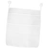 TOYANDONA Organizer per Giocattoli da Bagno con Ventosa a 4 Scomparti | Tessuto in Dacron Bianco, Rete Traspirante, Resistente AI Prodotti Chimici, per Bagno e Accessori Bebè