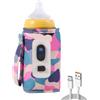 Generico Scaldabiberon portatile, borsa scaldabiberon USB - Scaldalatte portatile USB Scaldabiberon digitale,Borsa per bottiglia con temperatura a 5 ingranaggi, alimentazione regolabile per il mantenimento del