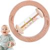 Qfdiwr Sonaglio a pioggia in legno per bambino, sonaglio sensoriale con presa ergonomica per lo sviluppo del bambino, gioco educativo sensoriale, stimola lo sviluppo dei piccoli