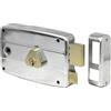 CISA - Serratura per Porte in Ferro da Applicare 150571601 - Serratura Cancello Esterno in Acciaio Zincato con Cilindro e Tirante in ottone - Entrata 60 - Mano Destra