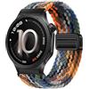 GIOPUEY Cinturini Magnetica Compatibile con OnePlus Watch 4, Cinturino in Morbido Nylon Intrecciato [Unisex] [Traspirante] - Colourful