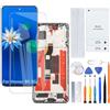 H&LYCYJ Display per schermo LCD Honor 90 5G TFT REA-AN00 REA-NX9, kit di ricambio (nero con cornice, senza impronte digitali, schermo non curvo)