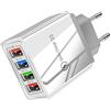 Generico Testa di ricarica, caricabatterie per cellulare - Caricatore da muro per cellulare 4 volte più veloce,Adattatore USB Capacità di ricarica multi-dispositivo Caricabatterie per caricare dispositivi cont