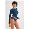 Intimissimi Slip In Pizzo A Vita Bassa Blu