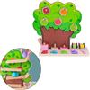 Montessori Apple Picking Tree Toy Gioco di conteggio matematico per bambini