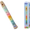 Eichhorn - Flauto in Legno colorato Peppa Pig, Lunghezza 20 cm, favorisce la percezione uditiva dei Bambini, Produce Toni armoniosi, in Legno di Puma, dai 3 Anni in su