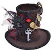 Bristol Novelty BH612 Steampunk - Cappello a cilindro alto, da donna, taglia unica