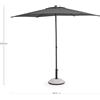 Bizzotto Ombrellone Samba con snodo 2,7 mt. antracite grigio SENZA BASE