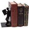 Balvi set 2 fermalibri in metallo nero The reader e the library