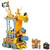 little tikes Kingdom Builders - Rullo Wreckin con Capitano Bashers Capitano Cannonblast, con Oltre 25 rulli, tra Cui Balcone cadente, Pugno di Ferro, Cannone e Molti Altri, per Bambini dai 3 Anni in