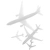 Alasum Kit di Modellismo Aereo 4 Pezzi Micro Paesaggio in Plastica, Modelli di Aerei in Miniatura Dettagliati per Esposizioni e Decorazioni Creative di Paesaggi Urbani