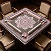 Hixingo Tappetino da Mahjong 80x80 cm, Tappetino da Gioco Antiscivolo Grosso Silenzioso, Protettore di Tavolo con Fondo in Gomma, per Mahjong, Poker, Domino, Carte (Rosa grigiastro)