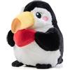 TUMAMA KIDS Giocattolo Sensoriale Musicale in Peluche per Neonati, Peluche Interattivo con Suoni, Bambola Che Canta Quando Viene Scossa, Giocattolo Registrabile, Regalo per Bambini e Bambine (Tucano)