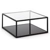 La Forma Tavolino quadrato Blackhill 80 x 80 cm nero PROMO