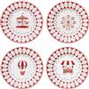 EASY LIFE Set 4 Piatti Dessert Christmas Wonderland