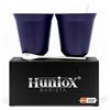 Huniox® 2 X 250 Ml | Tazza Da Te - Tazze Per Cappuccino - Tazze Coppia - Tazzine Termiche Per Caffè - Tazze The | Include 2 Cucchiaini Di Design (Amethyst, 250 Ml)
