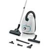 Bosch BGD41HYG1H - Aspirapolvere con sacco, traino, 600 watt, bianco