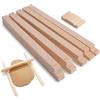 Generico Confezione da 10 per Matterello in Legno Ceramica Utensili Spessore Uniforme Argilla Ideali Laboratori di e Progetti Creativi Fai Te