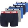 PUMA Boxer, Biancheria Intima Uomo, Blu/Grigio, S