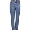 Only Onlemily Hw St Raw Jns Db Mae 0005 Noos, Jeans straight Donna, Blu (Dark Blue Denim Dark Blue Denim), 29W / 32L
