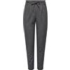 Only Pantaloni Classici Femminili ONLPOPTRASH-Elise Vita Media Taglio Normale Pantaloni Classici, Grigio Scuro mélange, (S) W x 32L