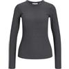 JJXX Jack&Jones Jxfreya STR LS Rib Tee Jrs Noos, Grigio Scuro mélange, S