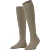 FALKE Cotton Touch W Kh sottili al ginocchio tinta unita 1 paio, Calzini lunghi Donna, Beige Nude 4092, 35-38