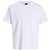 JACK & JONES Jcofusion Interlock Tee S Crew Noos, Bianco, S