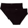 LVB Slip Uomo Stretch Cotton (Pacco da 2), Nero (Nero 004), Medium (Taglia produttore:4)