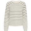 Only ONLBASE L/S O-Neck Pullover Knt Noos, Pullover Donna, Jet Stream/Stripes:Black,