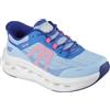 Skechers Donna Max Cushioning Glide-Step Aberdeen Slip-In ALLENATRICE, Lt. Blue Synthetic/Coral Trim, 37 EU