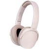 Trevi DJ 12E45 BT Cuffie Wireless con Microfono e Lettore MP3 Incorporati, Ingresso AUX-IN, con Archetto Pieghevole, Compatibili con Smartphone e PC, Autonomia 5-7 Ore, Ricarica in 1-2 Ore, Crema