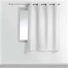 Douceur d'Intérieur 1609124 Tende, Poliestere, Bianco, 140L X 180H cm (1 Panneaux)