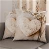 PETTI Artigiani Italiani - Coppia di Federe Cuscino 30x30 cm in Microfibra, Cuscini Arredo Camera da Letto, Divano, Salotto, Set 2 Fodere Copricuscino, Federa Shabby 339, 100% Made in Italy