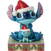 Enesco Disney Traditions - Statuetta di Babbo Natale Stitch e Scrump
