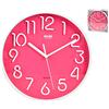 Habi Orologio Parete, Tondo, 25 cm, Plastica, Fucsia