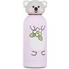 Cartomania Borraccia con tappo sagomato Koala, Lilla, 350 ml, Acciaio Inox, BPA free, Ermetica, Caldo 12h/Freddo 24h, A prova di perdite, Scuola, Sport, Viaggio, Per bambini e adulti, Idea regalo
