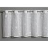 Gardinia Sehlbach Tenda bistrot con ricamo di viticci floreali, Bianco, 135 x 50 cm, Ricamo di viticci floreali, Traslucida, Certificato Oeko-Tex, Facile da fissare