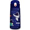 Cartomania Borraccia Kid CHILL & REFILL, Blu, 460 ml, Acciaio Inox, BPA free, Ermetica, Caldo 12h/Freddo 24h, A prova di perdite, Scuola, Sport, Viaggio, Per bambini e adulti, Idea regalo
