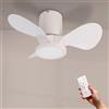 M mimotec - Ventilatore da soffitto a LED Nature, temperatura di colore regolabile, funzione estate/inverno, 6 velocità, LM8823