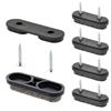 QuickClick WAGNER QuickClick® TANDEM Feltrini per sedie e mobili I Set da avvitare di 4x base + 8x vite + 4x inserto di scorrimento intercambiabile - feltro di lana ULTRASOFT - 39 x 12 mm - Fatto in DE- 15781700