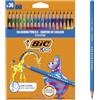 BIC Kids Evolution - Matite colorate per bambini, confezione da 36 pezzi, colori assortiti