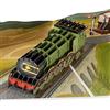 Cardology Scheda Pop-Up del Treno a Vapore | Biglietto di Compleanno del Treno Scozzese Volante, Biglietti per la Festa del Papà, Regali del Treno per gli Uomini | Fatto a Mano, 15 X 20cm