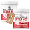 I Rimedi Dei Monaci ARNICA SUPREMA GEL 98% SUPER HOT - Formula Potenziata con Arnica Montana, Artiglio del Diavolo e Canfora - Sollievo per Muscoli e Articolazioni - Crema Riscaldante, Extra Forte - 100ml