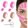 YFPOPONE 4 Rotoli Cerotti Patch Antirughe,Nastro Lifting Facciale,Nastro per Lifting Facciale,Il Viso Lifting Tape per Rassodamento,Nastro Multifunzionale per Rimodellamento Del Viso,Tape Viso Rughe