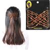 Salmue Pettine elastico, Magic Hair Comb, Pettine per capelli Accessori per capelli con pettine in perla Doppia perlina elastica con perlina e gingillo, doppio disco per accessori donna(6#)
