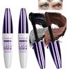 YIMVUNZ Set 2 Mascara 5D Waterproof Nero e Marrone, Mascara Allungante e Volumizzante a Lunga Durata per Trucco Occhi Naturale e Party, Effetto Ciglia Amplificate, 2 Pezzi
