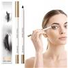 LINGJIONG Matita eyeliner in gel - Eyeliner in gel liscio antipioggia per donne anziane, temperabile, per trucco essenza, nero, marrone, toni ad alta pigmentazione, con temperamatite, strumento per il trucco